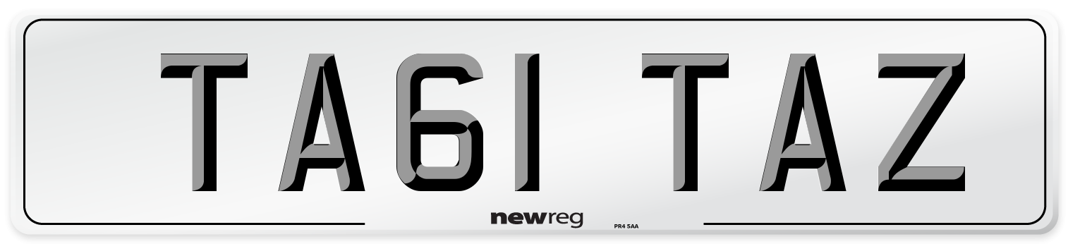 TA61 TAZ Number Plate from New Reg